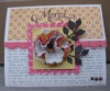 Carte avec une fleur en papier et en tissu - Blog des Scrapines