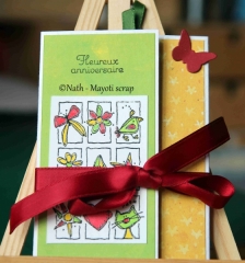 Carte fermée par le ruban.