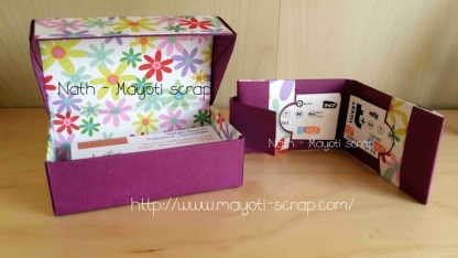 Boîte à cartes de visite et étui pour tickets de métro.