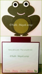 Carte anniversaire - Grenouille