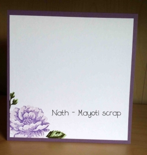 Intérieur de la carte fleurie