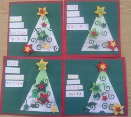 Carte Noël - Par des CE1