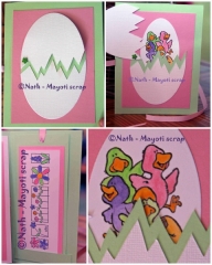 Carte - Oeuf de Pâques - Différentes vues