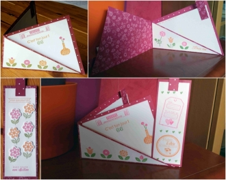 Carte trapèze et son marque page